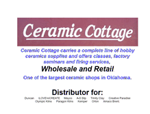 Tablet Screenshot of ceramic-cottage.com